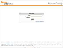 Tablet Screenshot of demo.prosystemsreporting.com